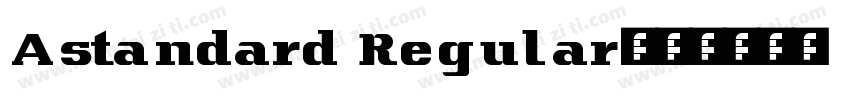 Astandard Regular字体转换